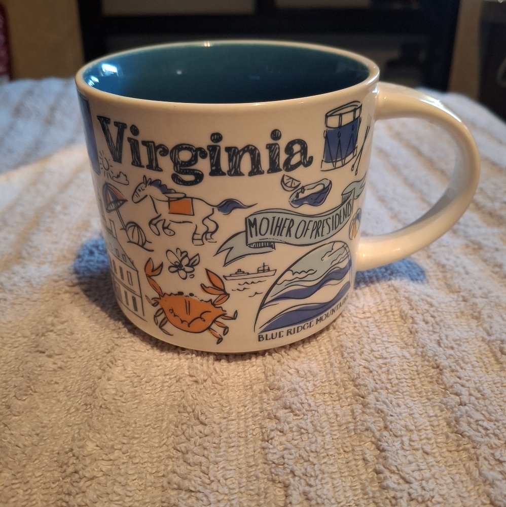 STARBUCKS Been There Series Virginia Mug Coffee Tea Souvenir Collectibles